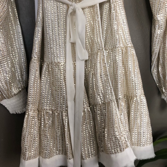 BNWT ASOS Gold Wrap dress, small! - Picture 6 of 8